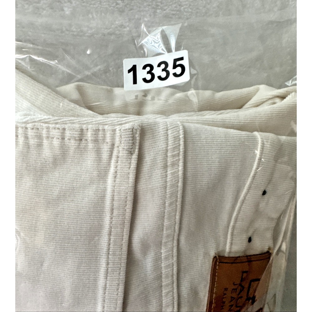 LRL Lauren Jeans Co Corduroy Pants Womens Size 10‎ Ivory Cream Classic Straight - Picture 16 of 16